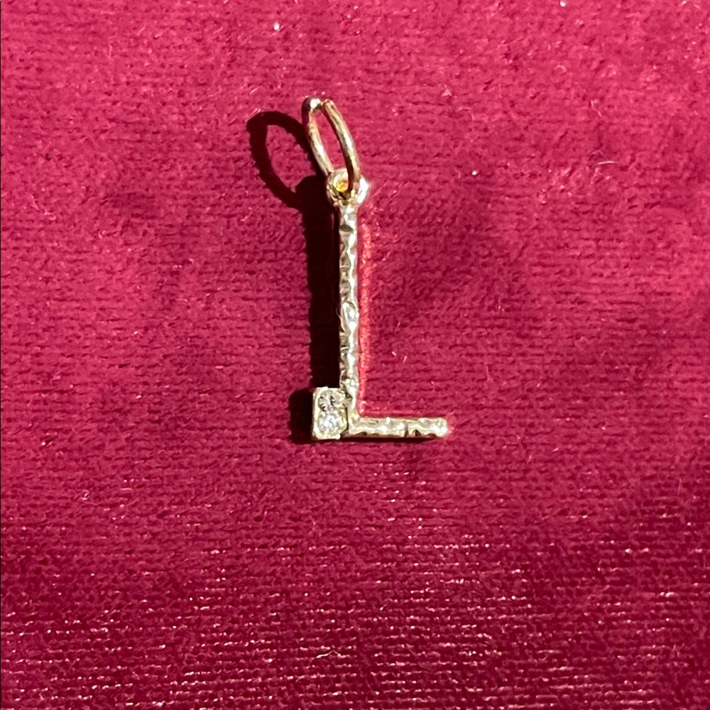 Gold Initial 'L' Pendant Necklace Charm - Women Jewelry Necklace